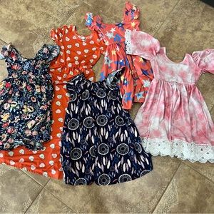 Dot Dot Smile dresses size 5/6 LOT